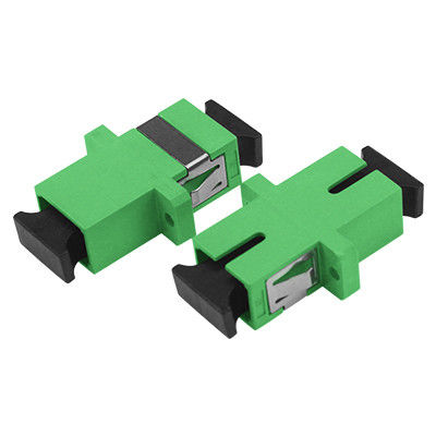 গুণ  SC Type Flange Fiber Optic Adapters Simplex APC Low Insertion Loss কারখানা
