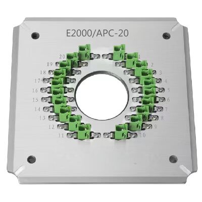 E2000/APC20 স্টেইনলেস স্টীল S136 নির্মাণের সাথে FTTH ব্যবহারের জন্য পোর্ট অপটিক্যাল ফাইবার পলিশিং ফিক্সচার