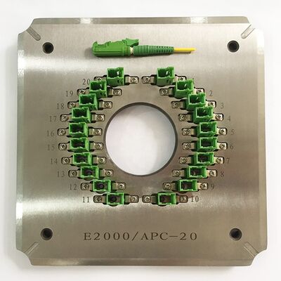 E2000/APC20 স্টেইনলেস স্টীল S136 নির্মাণের সাথে FTTH ব্যবহারের জন্য পোর্ট অপটিক্যাল ফাইবার পলিশিং ফিক্সচার