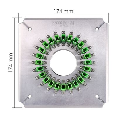 E2000/APC20 স্টেইনলেস স্টীল S136 নির্মাণের সাথে FTTH ব্যবহারের জন্য পোর্ট অপটিক্যাল ফাইবার পলিশিং ফিক্সচার