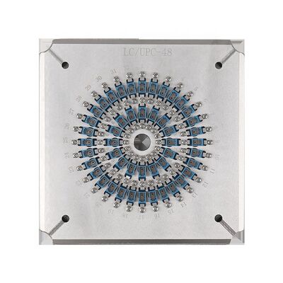 উচ্চ দক্ষতা গ্রাইন্ডিংয়ের জন্য 48 পোর্ট এলসি পিসি ফাইবার অপটিক পোলিশিং জিগ হার্ড স্টেইনলেস স্টিলের সাথে