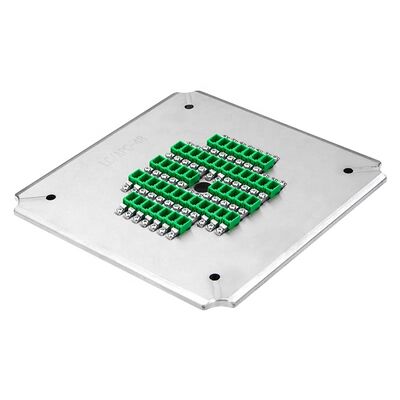 উচ্চ দক্ষতা ফাইবার অপটিক পোলিশিং জন্য S136 স্টেইনলেস স্টীল সঙ্গে ইউনিভার্সাল LC APC 24-পজিশন পলিশিং ফিক্সচার