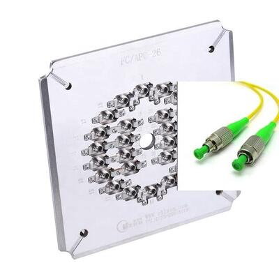 26 পোর্ট এফসি এপিসি ফাইবার অপটিক পোলিশিং ফিক্সচার হার্ডেড স্টেইনলেস স্টিল এস 136 এবং স্বতন্ত্র সংকোচনের সাথে