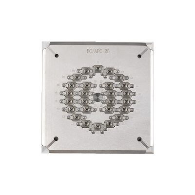 26 পোর্ট এফসি এপিসি ফাইবার অপটিক পলিশিং ফিক্সচার অ্যান্টি-রস্ট এবং টেকসই পারফরম্যান্সের জন্য শক্ত স্টেইনলেস স্টিল এস 136 দিয়ে