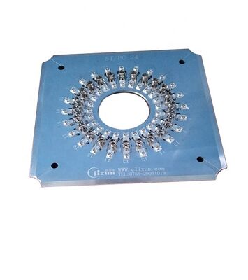 ST ফাইবার অপটিক 24/32 সংযোগকারী পলিশিং ফিক্সচার উচ্চ দক্ষতা এবং সন্নিবেশ ক্ষতির জন্য কঠোর স্টেইনলেস স্টিল এস 136 এর সাথে ≤0.20 ডিবি