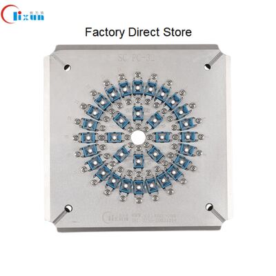 এসসি ইউপিসি অপটিক্যাল ফাইবার পোলিশিং ফিক্সচার হার্ডেড স্টেইনলেস স্টীল এস১৩৬ এর সাথে এক চক্রের মধ্যে ২৪ টি সংযোগকারী এবং সন্নিবেশের ক্ষতি ≤০.২০ ডিবি