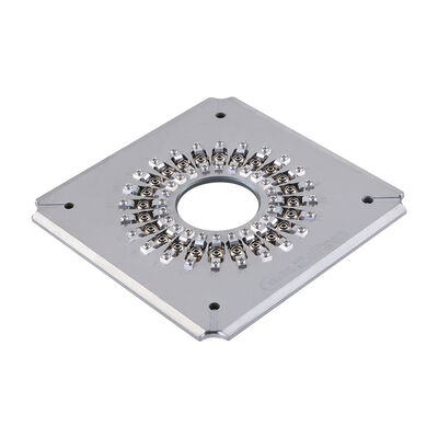 24-পোর্ট ফাইবার অপটিক পলিশিং জিগ 2.5 মিমি ফারুল হোল্ডার এবং স্টেইনলেস স্টীল এস 136 FTTH ব্যবহারের জন্য নির্মাণ