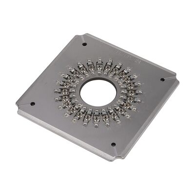 24 পোর্ট এফসি ইউপিসি ফাইবার অপটিক পোলিশিং জিগ উচ্চ দক্ষতা সংযোগকারী পোলিশিং জন্য শক্ত স্টেইনলেস স্টীল এস 136 সঙ্গে