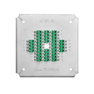 উচ্চ দক্ষতার ফাইবার অপটিক পোলিশিংয়ের জন্য স্টেইনলেস স্টিল এস 2316 দিয়ে 24 কোর এলসি-এপিসি পোলিশিং ফিক্সচার