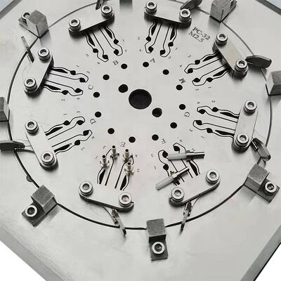 32 ফাইবার কোরস ফাইবার অপটিক ফেরুলের জন্য হার্ড স্টেইনলেস স্টিল পলিশিং ফিক্সচার ≤0.20dB ইনসেশন ক্ষতি সহ