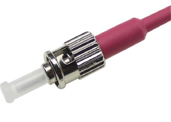 FTTH ফাইবার কেবল সংযোগকারী ফাইবার অপটিক এসটি সংযোগকারী 0.9 মিমি বুট সহ