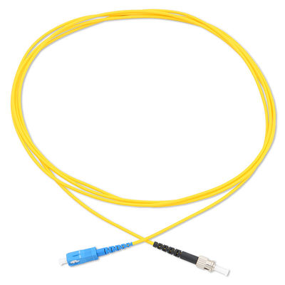 হলুদ G657A2 ফাইবার অপটিক স্ক upc to Apc প্যাচ কর্ড একক মোড সিম্প্লেক্স কেবল