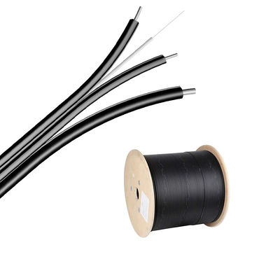 এফআরপি আউটডোর স্টিল মেসেঞ্জার তার, G657 FTTH 2 4 1 কোর ফাইবার অপটিক কেবল